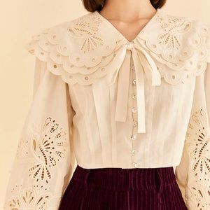 NWT FARM RIO
Women's Richelieu Big Collar Blouse size S